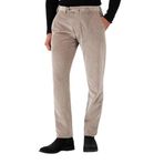 EMPORIO ARMANI Erkek Regular Fit Kadife Pantolon, Bej, 50 Beden