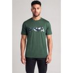 Emporio Armani Erkek Regular Fit Logo Işlemeli Kısa Kollu Yeşil T-Shirt EM005278 AF13747-U7263 - 2XL