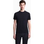 Emporio Armani Erkek Regular Fit Mikro Kartal Desenli Yuvarlak Yakalı Kısa Kollu Lacivert T-Shirt EM004522 AF10762-FB469