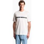 Emporio Armani Erkek Regular Fit Yumuşak Dokulu Kabartmalı Pamuklu Yuvarlak Yakalı Kısa Kollu Beyaz T-Shirt EM004520 AF13747-U0003 - 2XL