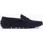 Emporio Armani Erkek Süet Deri Bağcıksız Günlük Kullanım Lacivert Ayakkabı EM003731 AF19687-UB117