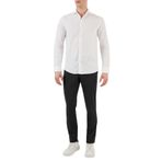 EMPORIO ARMANI Erkek Yün Karışımlı Skinny Fit Pantolon, Siyah, 50 Beden