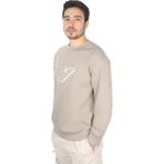 Emporio Armani Erkek Yuvarlak Yaka Marka Logolu Bej Kazak 6D1M76 1JHSZ-0144
