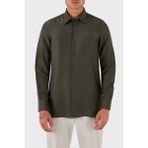 Emporio Armani Ipek Karışımlı Regular Fit Klasik Yaka Gömlek Erkek Gömlek EM001537 AF17293 U8120 - 2XL - Haki