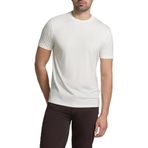 Emporio Armani İpek Karışımlı Regular Fit Logolu Bisiklet Yaka T Shirt Erkek T SHİRT EM004586 AF13721 U0003