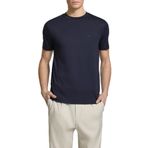 Emporio Armani İpek Karışımlı Regular Fit Logolu Bisiklet Yaka T Shirt Erkek T SHİRT EM004586 AF13721 UB118
