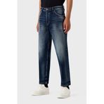 Emporio Armani J69 Streç Pamuklu Düşük Bel Loose Fit Boru Paça Jeans Erkek KOT PANTOLON 6R1J69 1DQTZ 0942