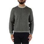 Emporio Armani Jakarlı Logo Baskılı% 100 Yün Bisiklet Yaka Kazak Erkek KAZAK EM002630 AF14199 FC104