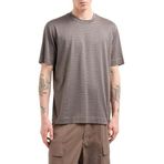 Emporio Armani Jakarlı Logo Baskılı Regular Fit Bisiklet Yaka T Shirt Erkek T SHİRT EM000787 AF12916 F6052