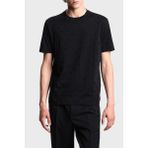 Emporio Armani Jakarlı Pamuklu Regular Fit Bisiklet Yaka T Shirt Erkek T Shirt EM002968 AF10762 FC245 - Siyah - XL