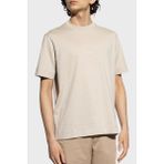Emporio Armani Kabartmalı Logo Pamuk Regular Fit Bisiklet Yaka T Shirt Erkek T Shirt EM001040 AF13669 U1098 - Bej - 2XL