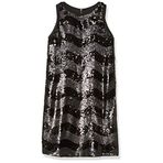 Emporio Armani Kadın All-Over Pullu Elbise, Siyah, 72