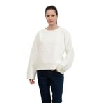 Emporıo Armanı Kadın Bisiklet Yaka Sweatshirt,Warm Whıte S