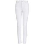 Emporio Armani Kadın Jean Pantolon, Straight Kalıp, Normal Bel, Düz Paça, Beyaz, 29 Beden