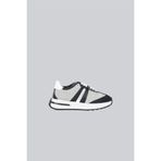 Emporio Armani Kadın Kabartma Desenli Deri Görünümlü Rahat Taban Gri Sneaker EW003060 AF19771-MC372