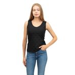EMPORIO ARMANI Kadın Kolsuz Bluz, Siyah, M Beden