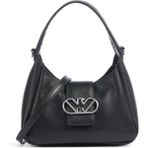 Emporio Armani Kadın Mikro Geyik Desenli Kaplama Siyah Omuz Çantası Y3E235 YWQ9X-80001