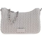Emporio Armani Kadın Örgü Desenli Fermuarlı Zincirli Omuz Askılı Gri Omuz Çantası EW002961 AF19228-U8028