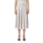 Emporio Armani Kadın Pembe Pileli Regular Fit Midi Etek, 40 Beden