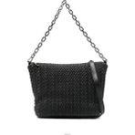 Emporio Armani Kadın Zincir Omuz Askılı Kabartma Desenli Siyah Omuz Çantası EW003123 AF19675-UC001