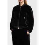 Emporio Armani Kapitoneli Çift Taraflı Kolej Yaka Bomber Ceket Bayan Ceket EW001164 AF13341 UC001 - Siyah - 40
