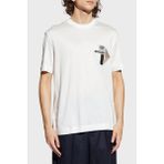 Emporio Armani Logolu % 100 Pamuk Regular Fit Bisiklet Yaka T Shirt Erkek T Shirt EM002959 AF18312 U0003 - Beyaz
