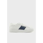 Emporio Armani Logolu Kalın Tabanlı Sneaker Ayakkabı Erkek Ayakkabı X4X570 XN840 T849 - Beyaz - Lacivert