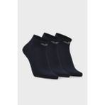 Emporio Armani Logolu Pamuklu 3 Pack Çorap Erkek Çorap EM000550 AF14446 MB082 - S - M - Mavi
