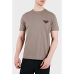 Emporio Armani Logolu Pamuklu Regular Fit Bisiklet Yaka T Shirt Erkek T Shirt EM002832 AF12955 U6189 - Kahve - 2XL