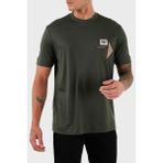 Emporio Armani Logolu Pamuklu Regular Fit Bisiklet Yaka T Shirt Erkek T Shirt EM002959 AF18312 U8120 - Haki
