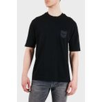 Emporio Armani Logolu Pamuklu Regular Fit Bisiklet Yaka T Shirt Erkek T Shirt EM005247 AF13715 UC001 - Siyah - XL