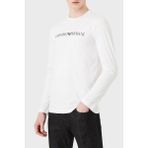 Emporio Armani Logolu Slim Fit Bisiklet Yaka Uzun Kollu Pamuklu T Shirt Erkek T Shirt 8N1TN8 1jpzz 0146 - Beyaz - XL