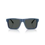 Emporio Armani Mens Ea4232 Kare Güneş Gözlüğü, Yanardöner Mavi/Duman, 57 mm