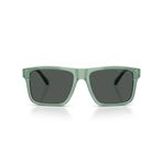 Emporio Armani Mens Ea4232 Kare Güneş Gözlüğü, Yanardöner Yeşil/Duman, 57 mm