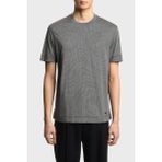 Emporio Armani Mikro Baskılı Pamuk Karışımlı Regular Fit T Shirt Erkek T Shirt EM004914 AF24857 F1158 - Bej