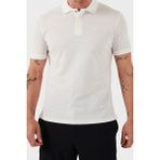 Emporio Armani Pamuk Gizli Düğmeli Polo Yaka T Shirt Erkek Polo Yaka T Shirt EM000850 AF12955 U0003 - Beyaz - XL