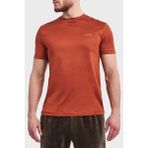 Emporio Armani Pamuk Karışımlı Regular Fit Bisiklet Yaka Logolu T Shirt Erkek T Shirt 8N1TD8 1juvz U5035 - Kırmızı