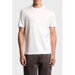 Emporio Armani Pamuk Karışımlı Regular Fit Bisiklet Yaka Logolu T Shirt Erkek T Shirt EM003137 AF10761 U0003 - Beyaz - 2XL