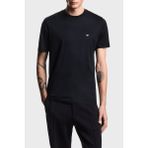 Emporio Armani Pamuk Karışımlı Regular Fit Logolu Bisiklet Yaka T Shirt Erkek T Shirt EM004592 AF13747 UB118 - Lacivert