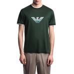Emporio Armani Pamuk Karışımlı Slim Fit Bisiklet Yaka T Shirt Erkek T SHİRT EM005271 AF10017 U7263