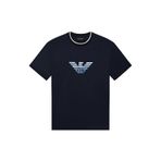 Emporio Armani Pamuk Karışımlı Slim Fit Bisiklet Yaka T Shirt Erkek T SHİRT EM005271 AF10017 UB118