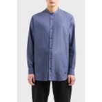 Emporio Armani Pamuklu Bant Yaka Erkek Gömlek 3D1CN8 1daaz 0941 - XL - Lacivert