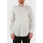 Emporio Armani Pamuklu Desenli Regular Fit Gömlek Erkek Gömlek 3L1C86 1npbz F133 - Beyaz