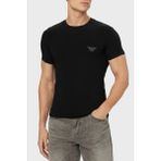 Emporio Armani Pamuklu Logolu Bisiklet Yaka T Shirt Erkek T Shirt EM000375 AF18890 UC001 - Siyah