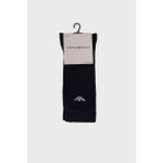 Emporio Armani Pamuklu Logolu Uzun 3 Pack Çorap Erkek Çorap EM000554 AF14446 MB082 - Mavi - Standart