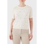Emporio Armani Pamuklu Regular Fit Bisiklet Yaka Kazak Bayan KAZAK EW004398 AF15106 U1058