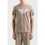 Emporio Armani Pamuklu Regular Fit Bisiklet Yaka Logolu T Shirt Erkek T Shirt 8N1TN5 1jpzz M6117 - Bej - XL