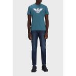 Emporio Armani Pamuklu Regular Fit Bisiklet Yaka T-Shirt Erkek T-Shirt 8N1TN5 1jpzz 07A3 - Petrol