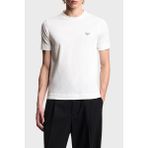 Emporio Armani Pamuklu Slim Fit Bisiklet Yaka Logolu T Shirt Erkek T Shirt EM005396 AF13715 U0003 - Beyaz - 2XL