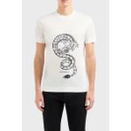 Emporio Armani Pamuklu Slim Fit Bisiklet Yaka T Shirt Erkek T Shirt EM000009 AF10017 M0008 - Beyaz